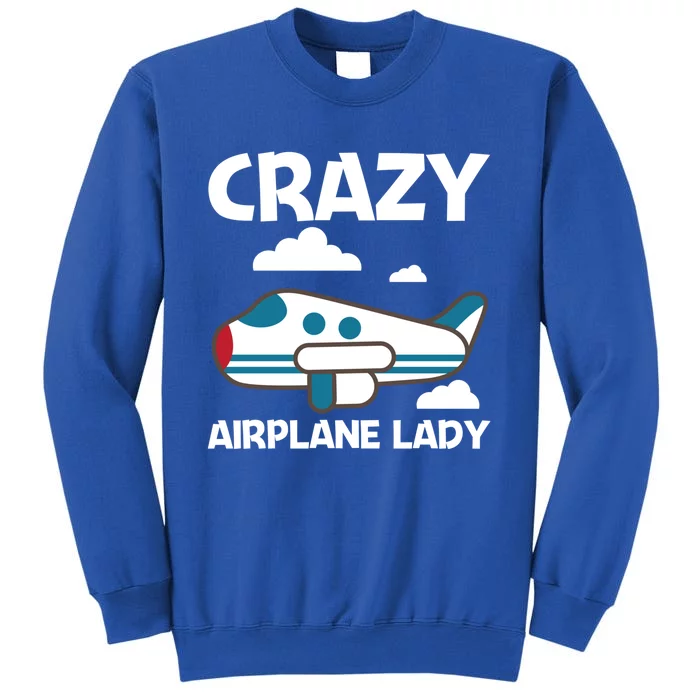 Cool Airplane Design Mom Aviation Plane Lovers Gift Tall Sweatshirt