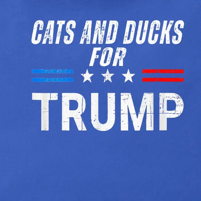 Cats And Ducks For Trump 2024 Zip Tote Bag