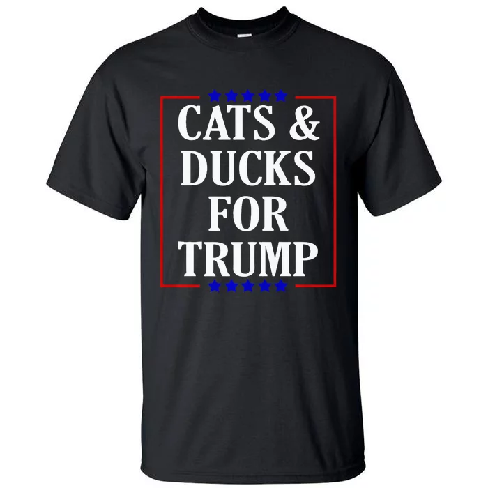 Cats And Ducks For Trump Kittens And Ducks For Trump 2024 Premium Tall T-Shirt