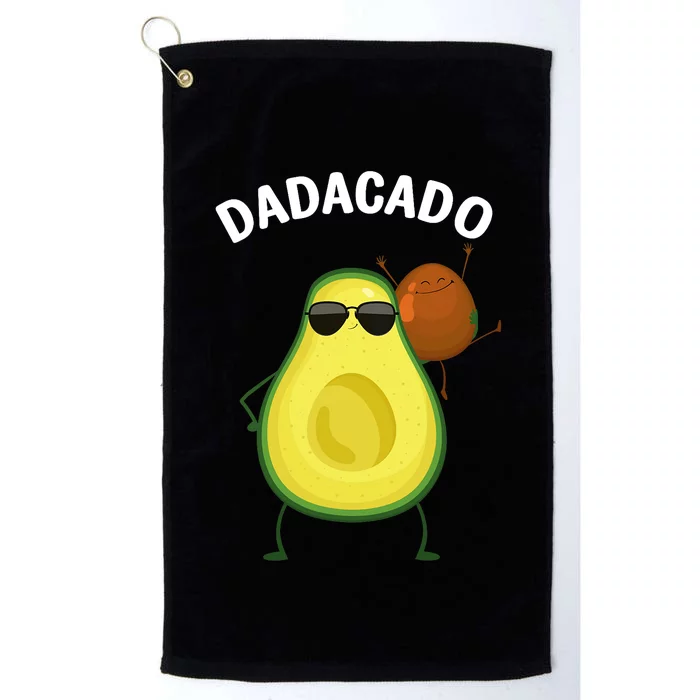 Cute Avocado Design For Dad Fruit Avocado Pear Lovers Platinum Collection Golf Towel