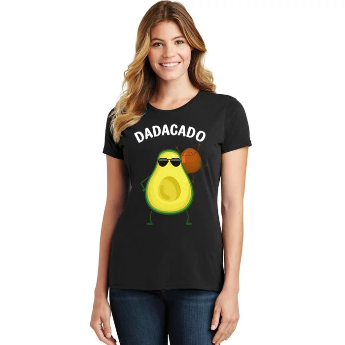 Cute Avocado Design For Dad Fruit Avocado Pear Lovers Women's T-Shirt