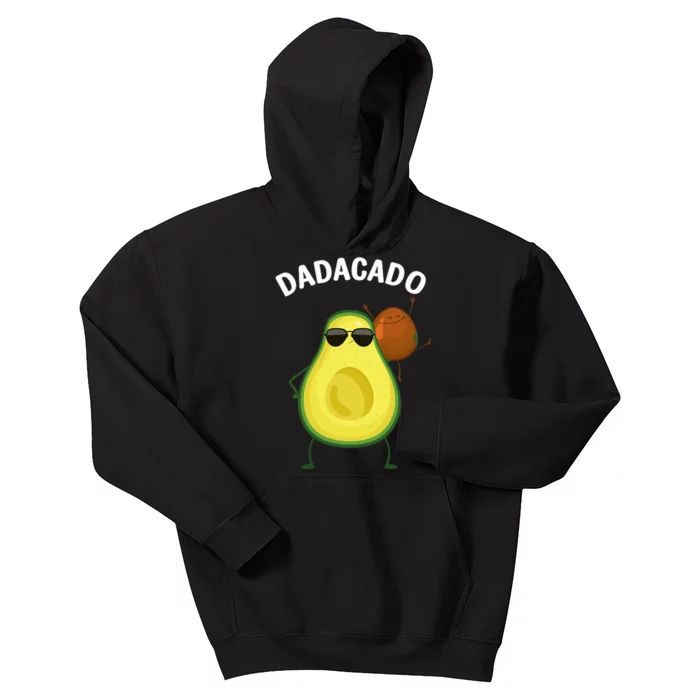 Cute Avocado Design For Dad Fruit Avocado Pear Lovers Kids Hoodie