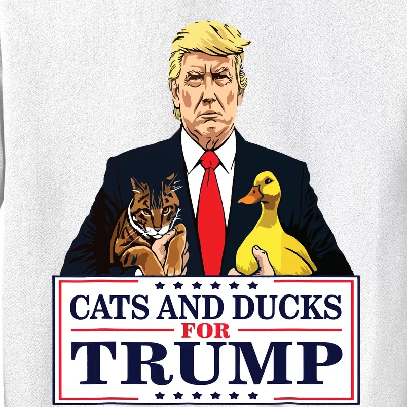 Cats And Ducks For Trump 2024 Kittens And Ducks For Trump Sweatshirt