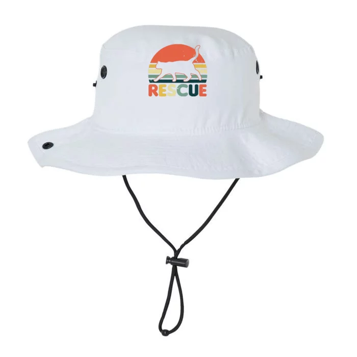 Cat Adoption Design Vintage Retro Sunset Rescue Gift Legacy Cool Fit Booney Bucket Hat