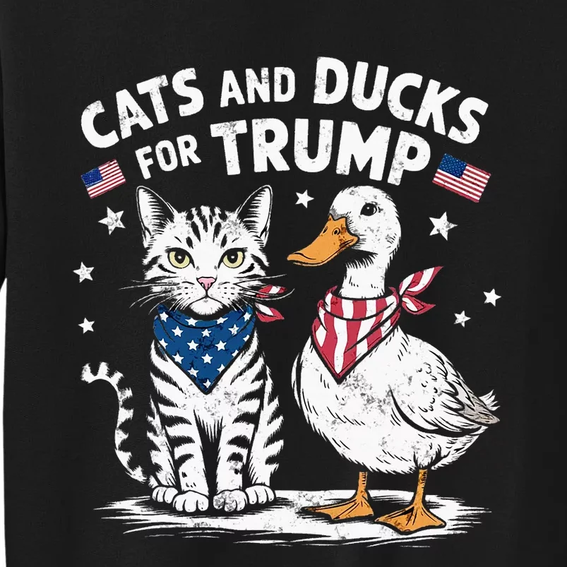 Cats And Ducks For Trump Kittens And Ducks For Trump Sweatshirt