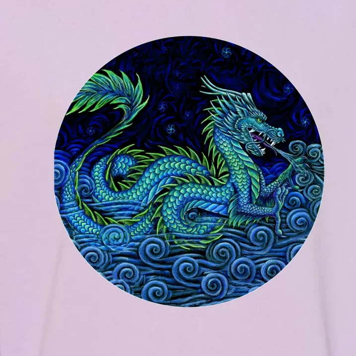 Chinese Azure Dragon Garment-Dyed Sweatshirt