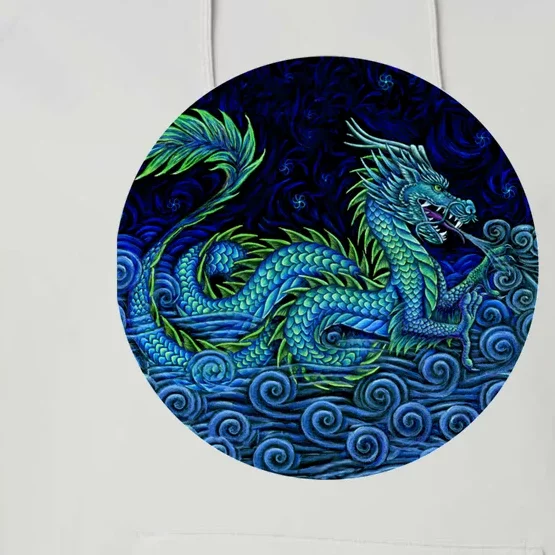 Chinese Azure Dragon Performance Fleece Hoodie