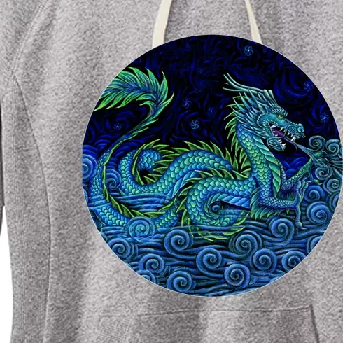 Chinese Azure Dragon Women's Fleece Hoodie