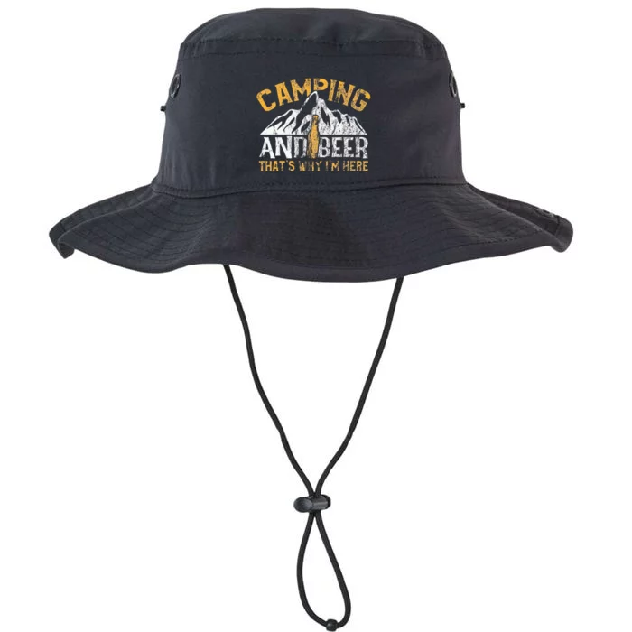 Camping And Drinking Camping And Beer Why Im Here Legacy Cool Fit Booney Bucket Hat