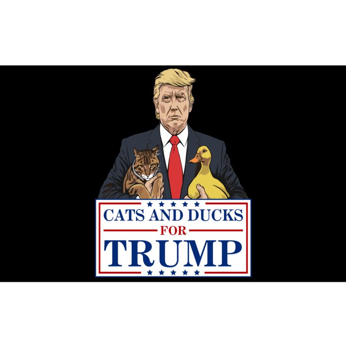 Cats And Ducks For Trump Bumper Sticker