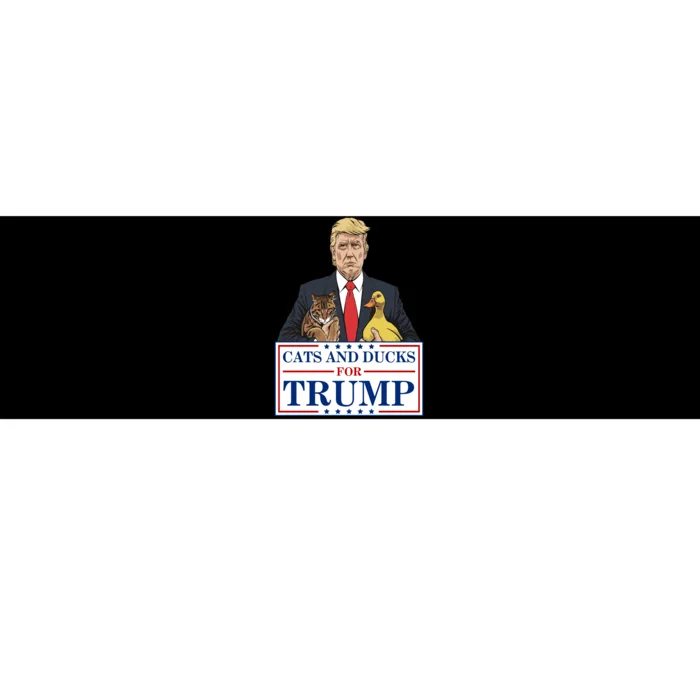 Cats And Ducks For Trump Bumper Sticker