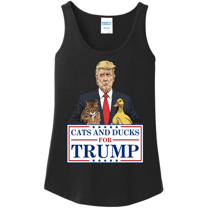 Cats And Ducks For Trump Ladies Essential Tank