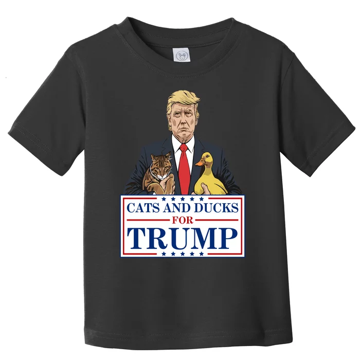 Cats And Ducks For Trump Toddler T-Shirt