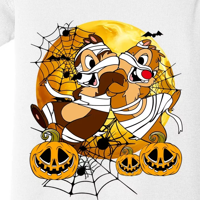 Chip And Dale Mummy Halloween Double Trouble Baby Bodysuit