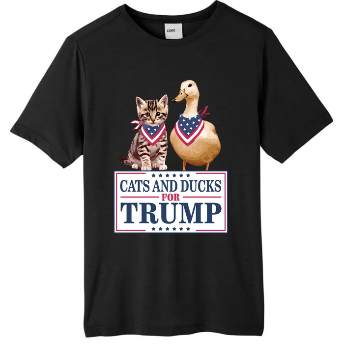 Cats And Ducks For Trump ChromaSoft Performance T-Shirt