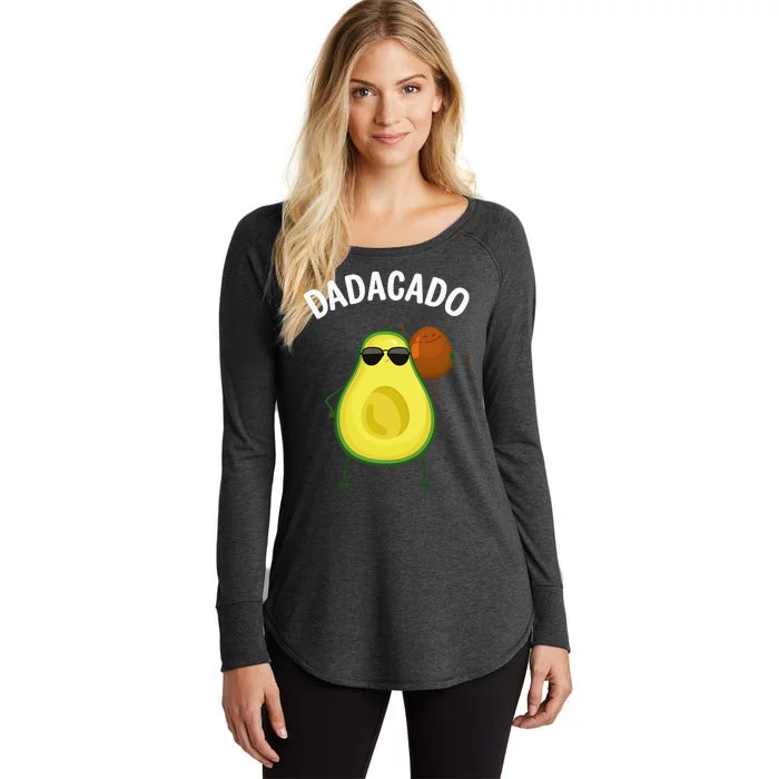 Cute Avocado Design For Dad Fruit Avocado Pear Lovers Women's Perfect Tri Tunic Long Sleeve Shirt