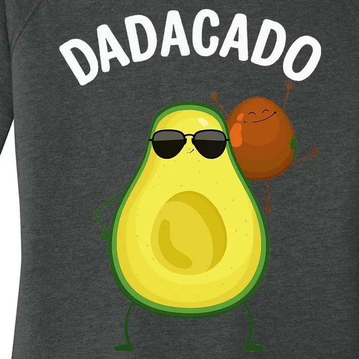 Cute Avocado Design For Dad Fruit Avocado Pear Lovers Women's Perfect Tri Tunic Long Sleeve Shirt