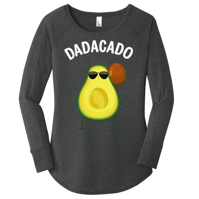 Cute Avocado Design For Dad Fruit Avocado Pear Lovers Women's Perfect Tri Tunic Long Sleeve Shirt