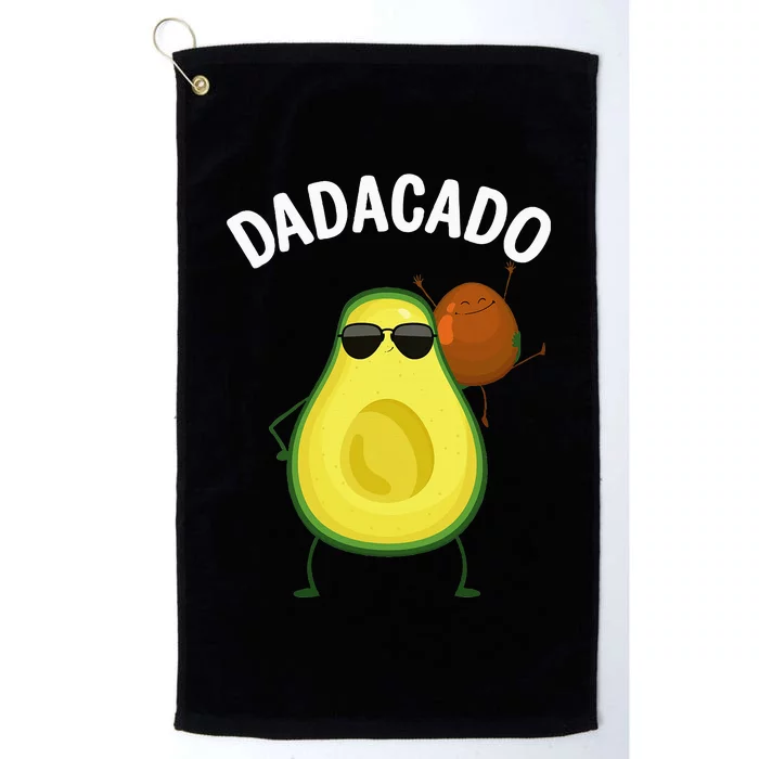 Cute Avocado Design For Dad Fruit Avocado Pear Lovers Platinum Collection Golf Towel