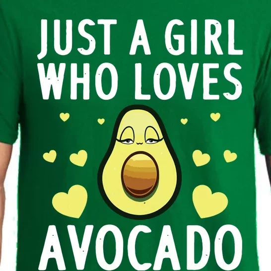 Cute Avocado Design For Girl Women Pear Avocado Lovers Pajama Set