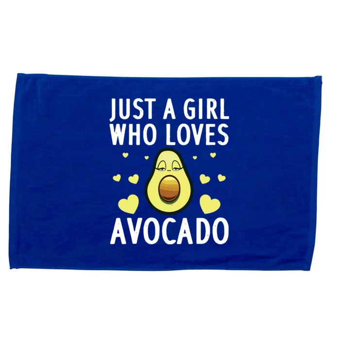 Cute Avocado Design For Girl Women Pear Avocado Lovers Microfiber Hand Towel