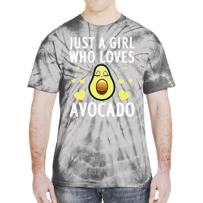 Cute Avocado Design For Girl Women Pear Avocado Lovers Tie-Dye T-Shirt