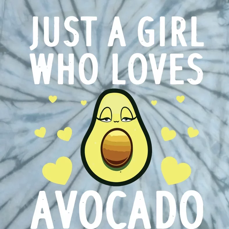 Cute Avocado Design For Girl Women Pear Avocado Lovers Tie-Dye T-Shirt