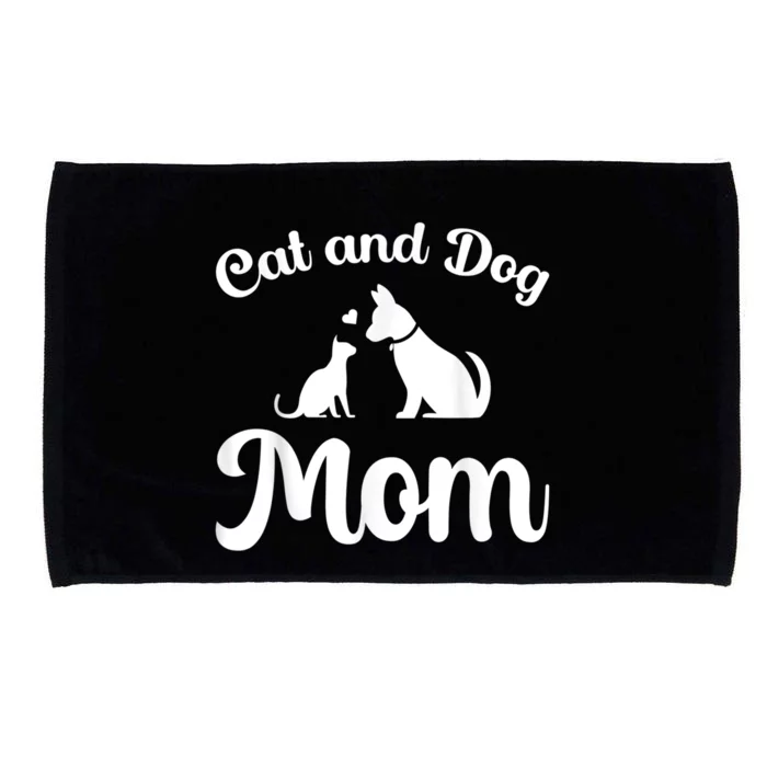 Cats And Dogs Mom Mother's Day Puppy Pets Animals Lover Microfiber Hand Towel