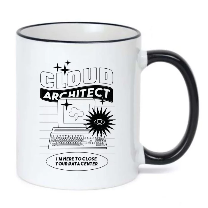 Cloud Architect Data Center Black Color Changing Mug