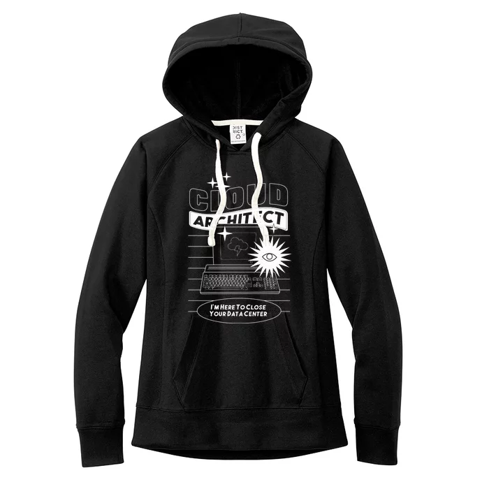 Cloud Architect Data Center Women's Fleece Hoodie