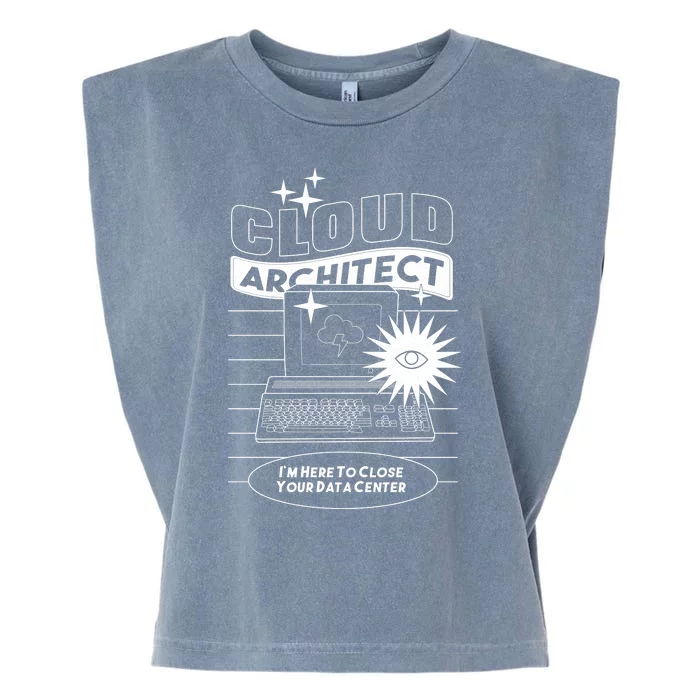 Cloud Architect Data Center Garment-Dyed Women's Muscle Tee