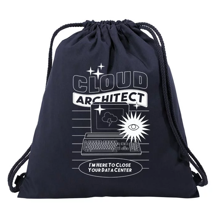 Cloud Architect Data Center Drawstring Bag