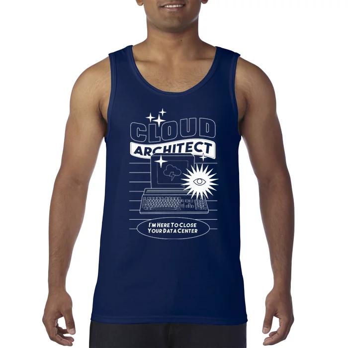 Cloud Architect Data Center Tank Top