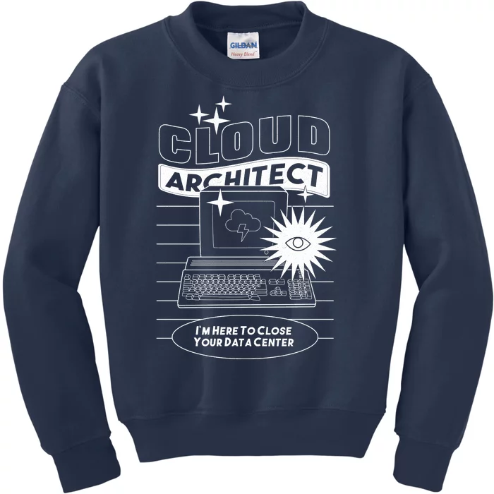 Cloud Architect Data Center Kids Sweatshirt