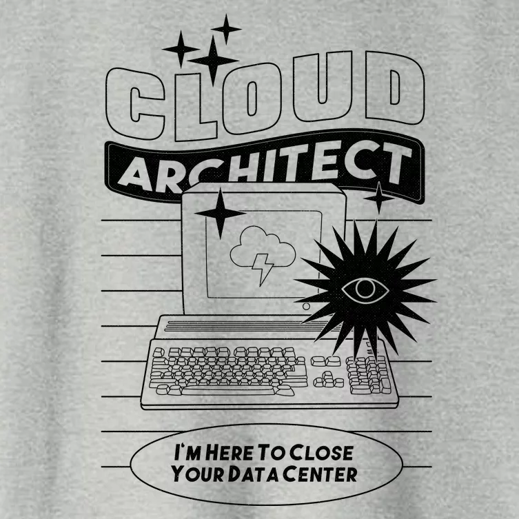 Cloud Architect Data Center Women's Crop Top Tee