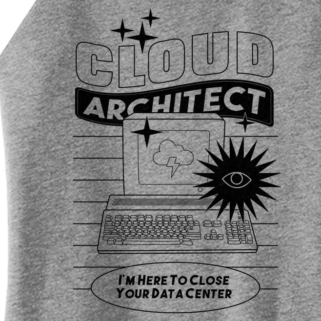 Cloud Architect Data Center Women’s Perfect Tri Rocker Tank