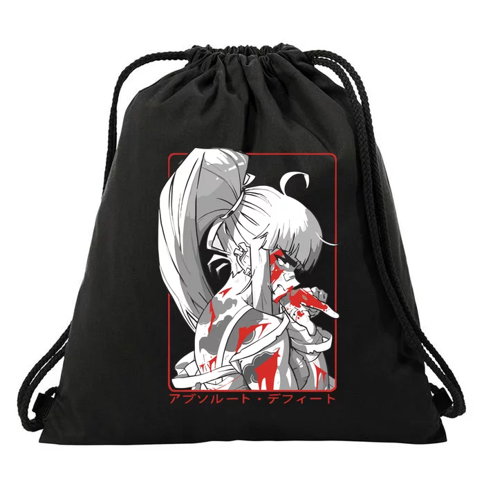 Crow Absolute Defeat Drawstring Bag