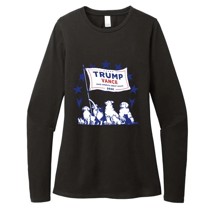 Cats And Dogs For Trump Vance Womens CVC Long Sleeve Shirt