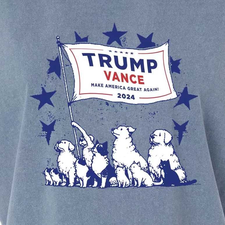 Cats And Dogs For Trump Vance Garment-Dyed Women's Muscle Tee