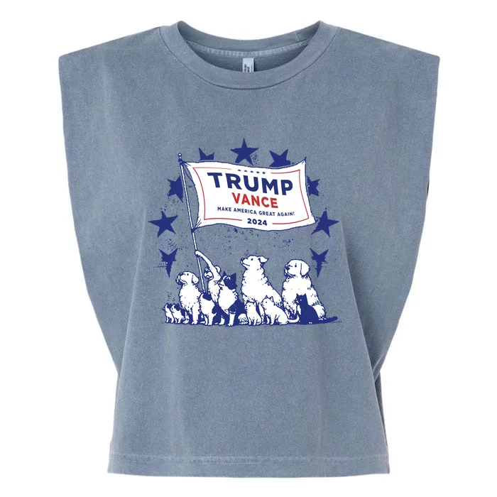 Cats And Dogs For Trump Vance Garment-Dyed Women's Muscle Tee