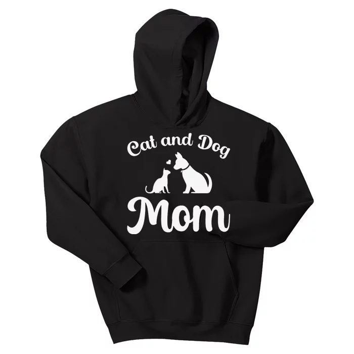 Cats and Dogs Mom Mother's Day Puppy Pets Animals Lover Kids Hoodie