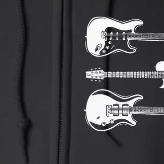 Cool Artistic Design For Guitar Players & Guitarists Unique Full Zip Hoodie