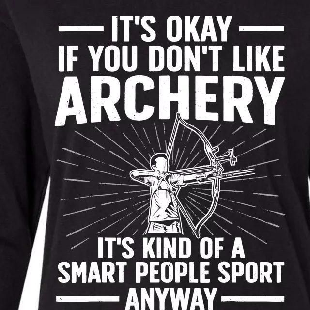 Cute Archery Design For Archer Bow Archery Lover Womens Cotton Relaxed Long Sleeve T-Shirt