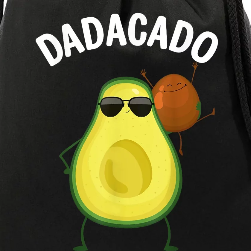 Cute Avocado Design For Dad Fruit Avocado Pear Lovers Drawstring Bag