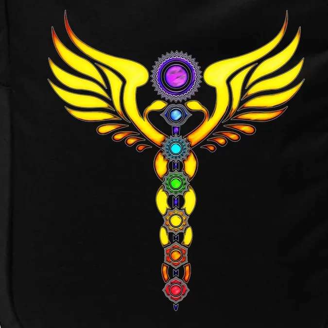 Caduceus With 7 Chakras Impact Tech Backpack