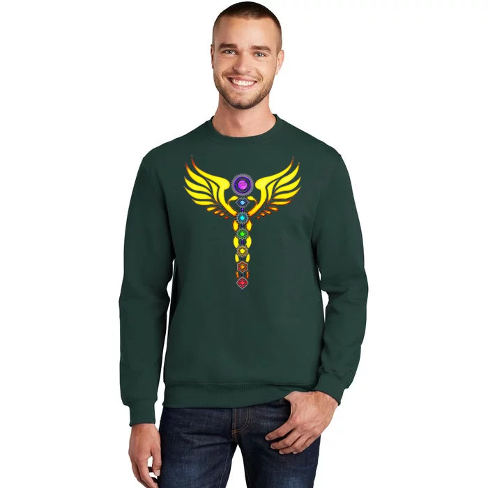 Caduceus With 7 Chakras Sweatshirt