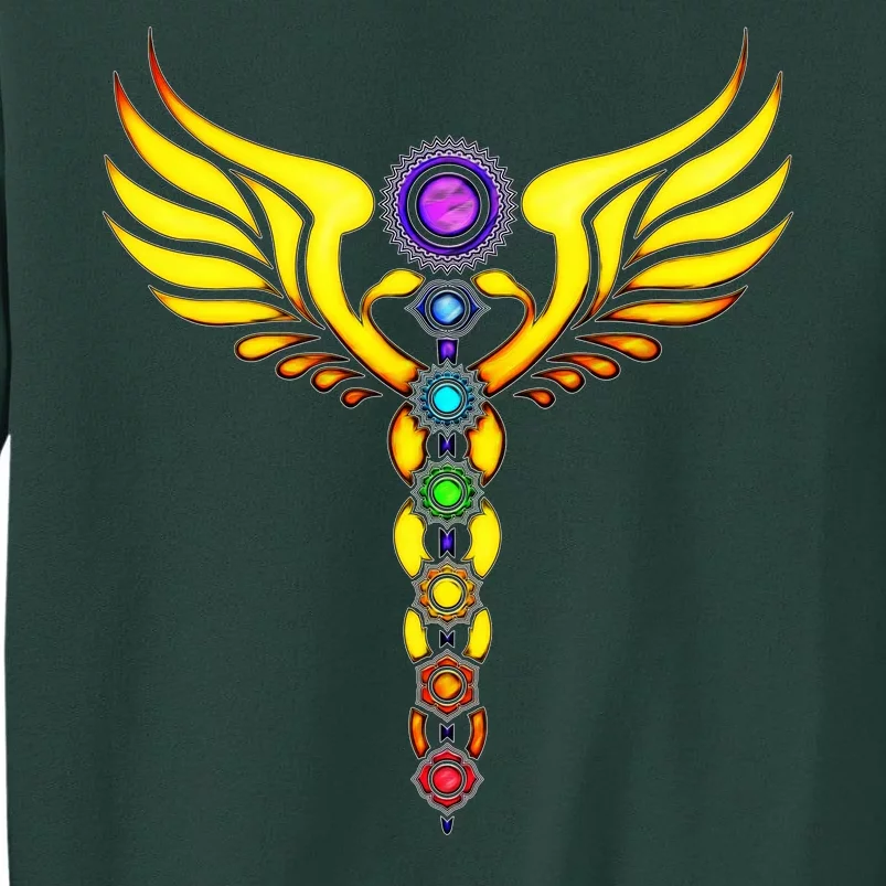 Caduceus With 7 Chakras Sweatshirt