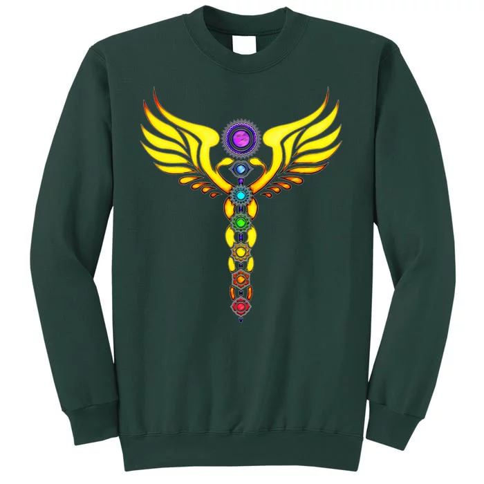 Caduceus With 7 Chakras Sweatshirt