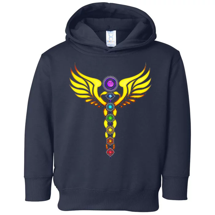 Caduceus With 7 Chakras Toddler Hoodie