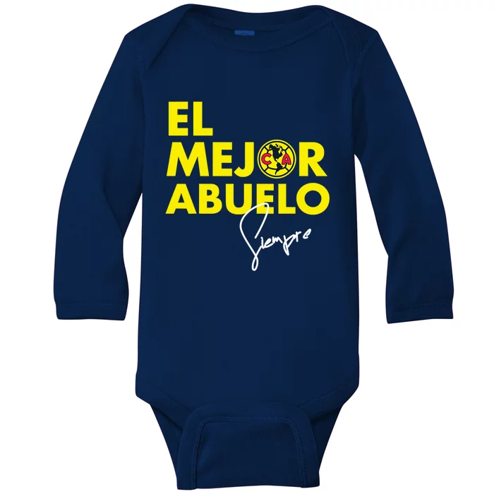 Club America El Mejor Abuelo Baby Long Sleeve Bodysuit